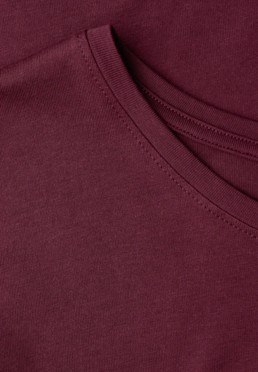 Basic shirt met ronde hals