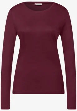 Basic shirt met ronde hals