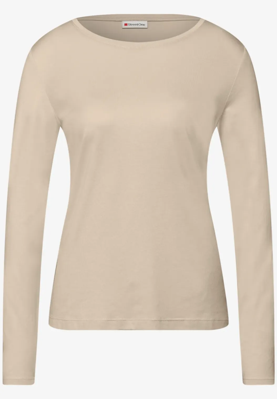 Basic shirt met ronde hals