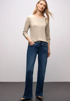 Basic shirt met ronde hals