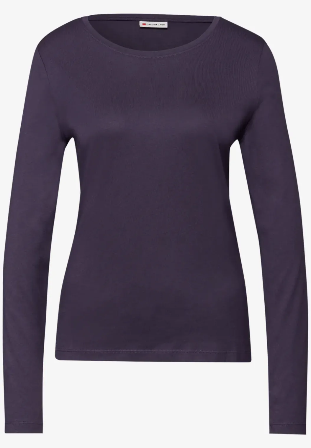 Basic shirt met ronde hals