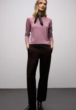 Basic shirt met ronde hals