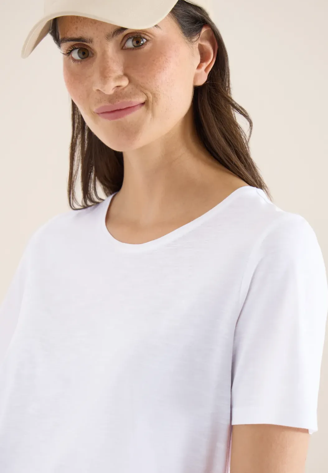 Basic Shirt met ronde hals