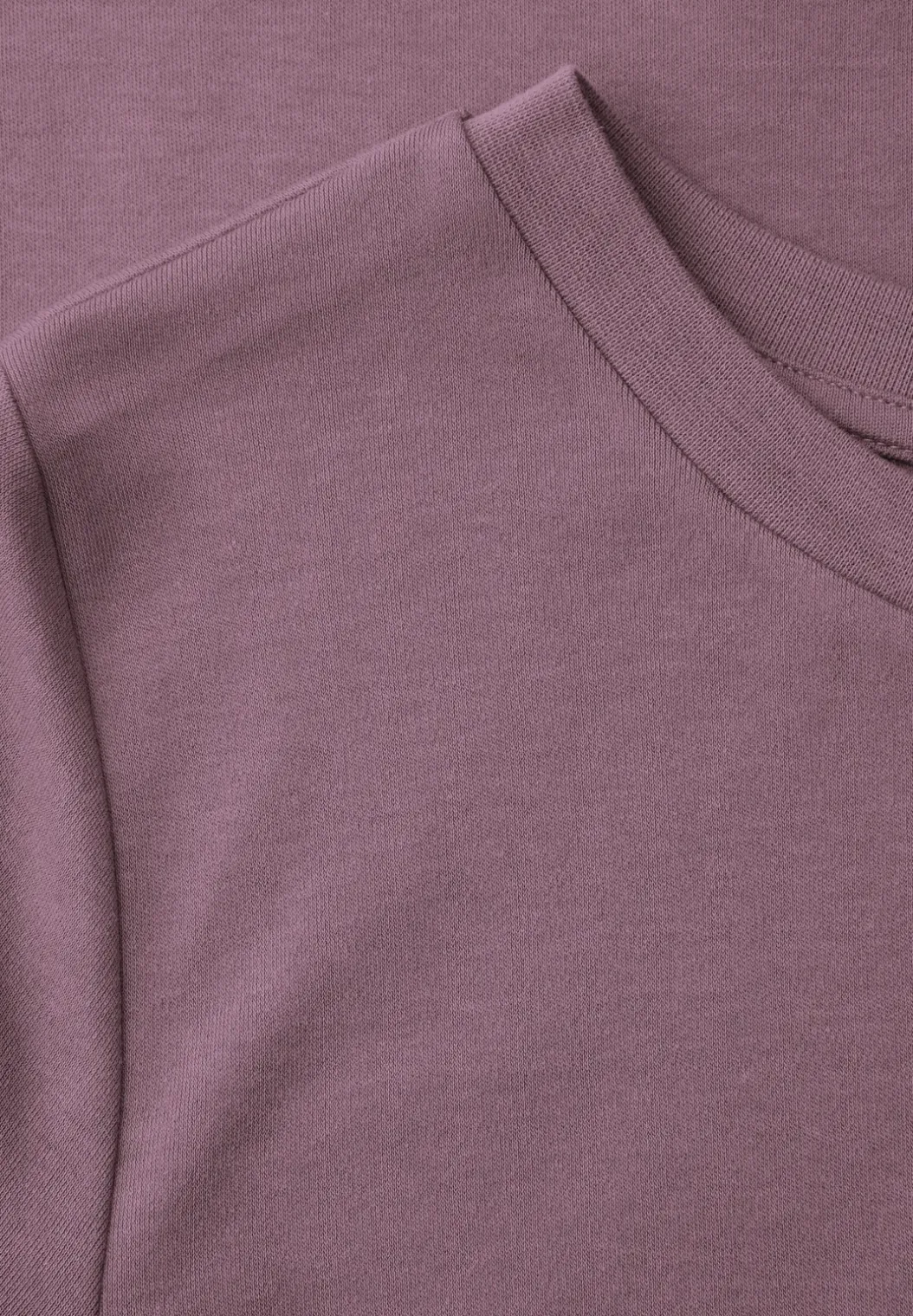 Basic Shirt met ronde hals en korte mouwen