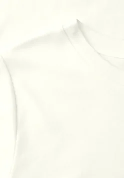 Basic Shirt met ronde hals en korte mouwen