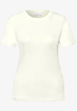 Basic Shirt met ronde hals en korte mouwen
