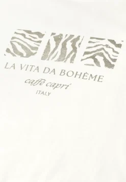 Basic Shirt met ronde hals en print