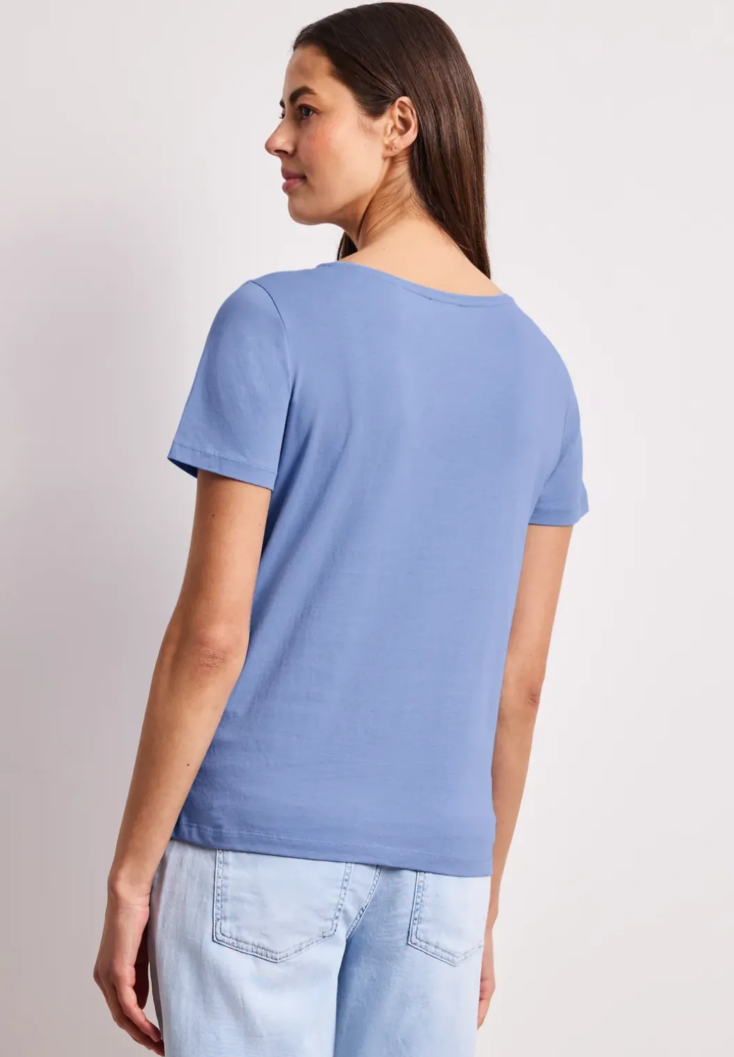 Basic Shirt met ronde hals en print