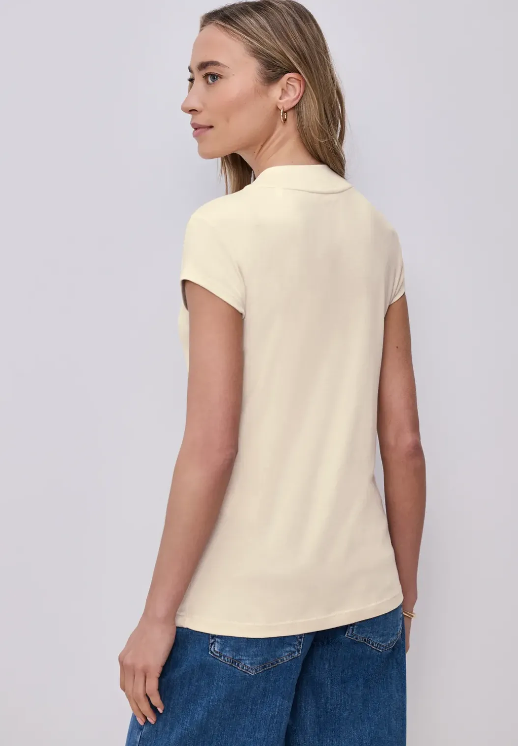 Basic Shirt met Schildpadhals