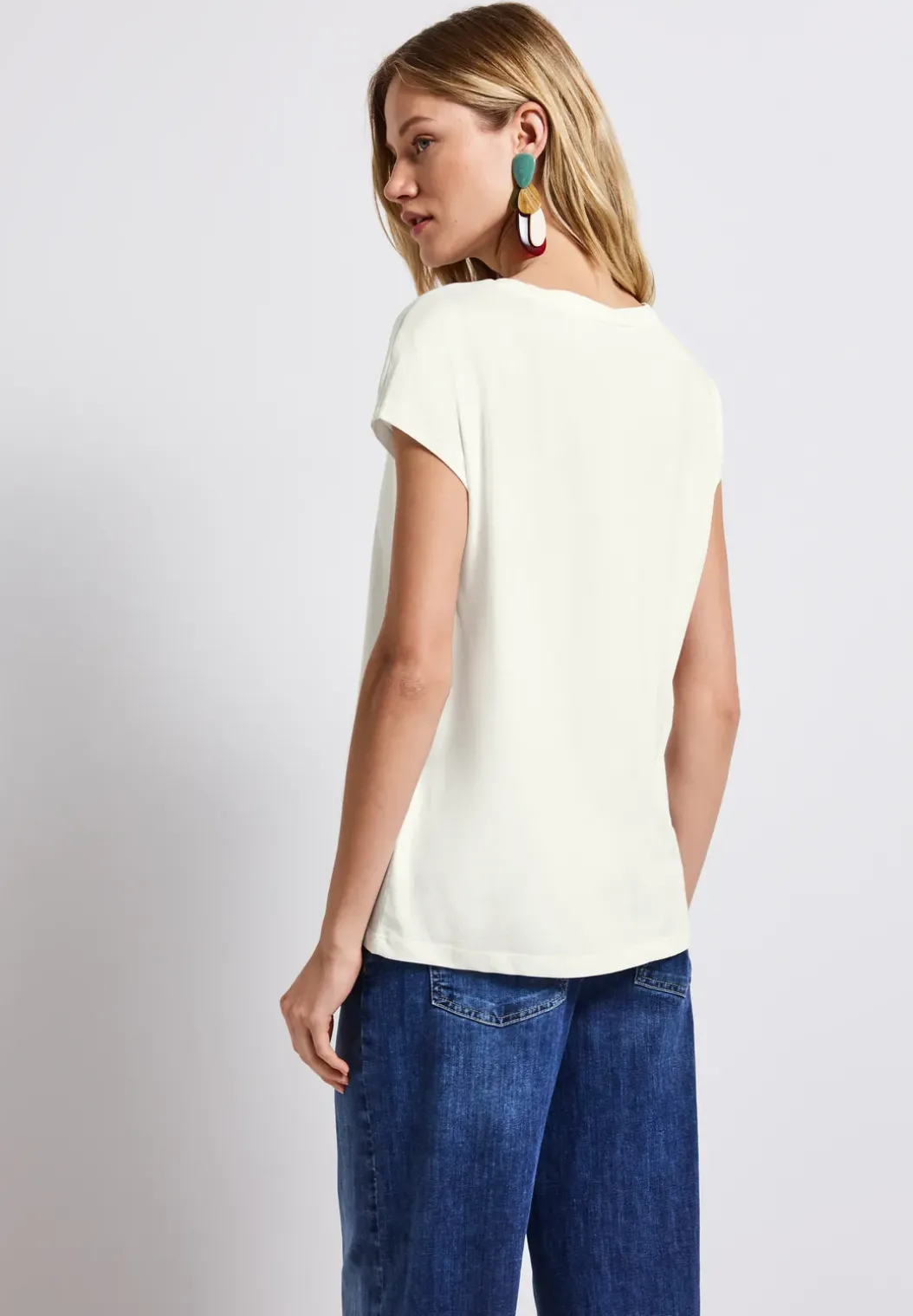 Basic shirt met tekst