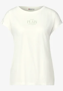 Basic shirt met tekst