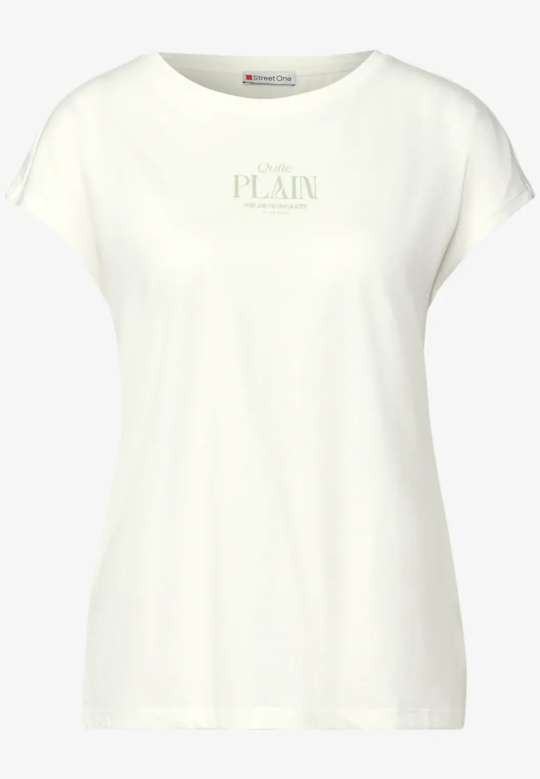 Basic shirt met tekst