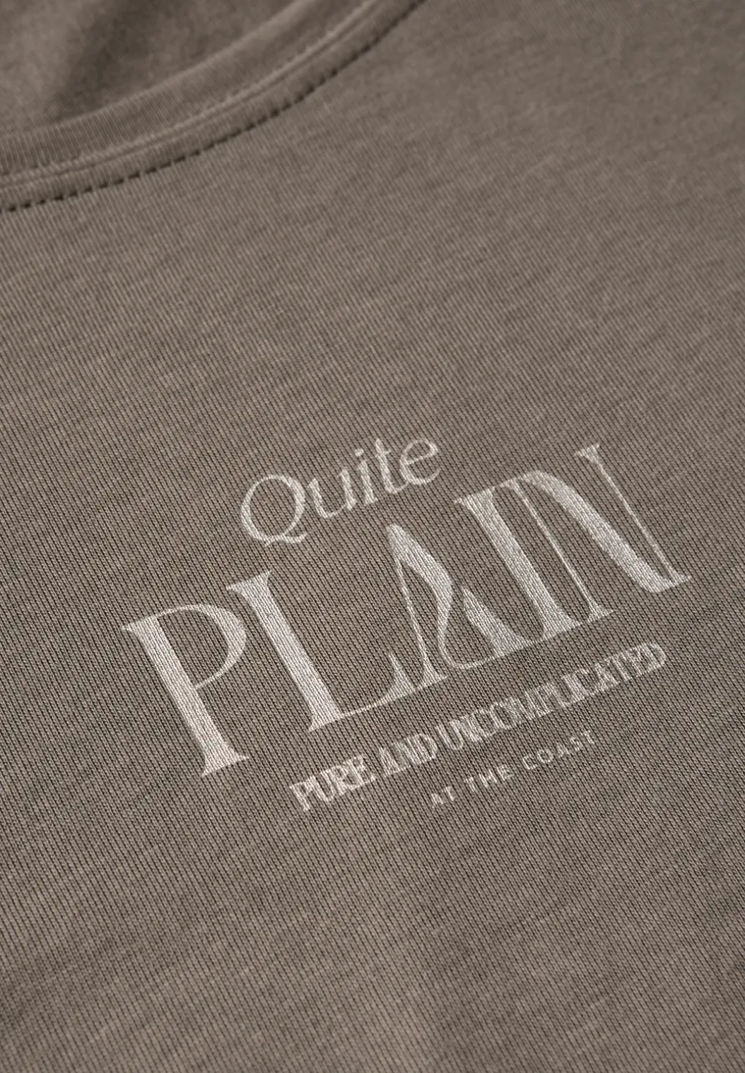Basic shirt met tekst