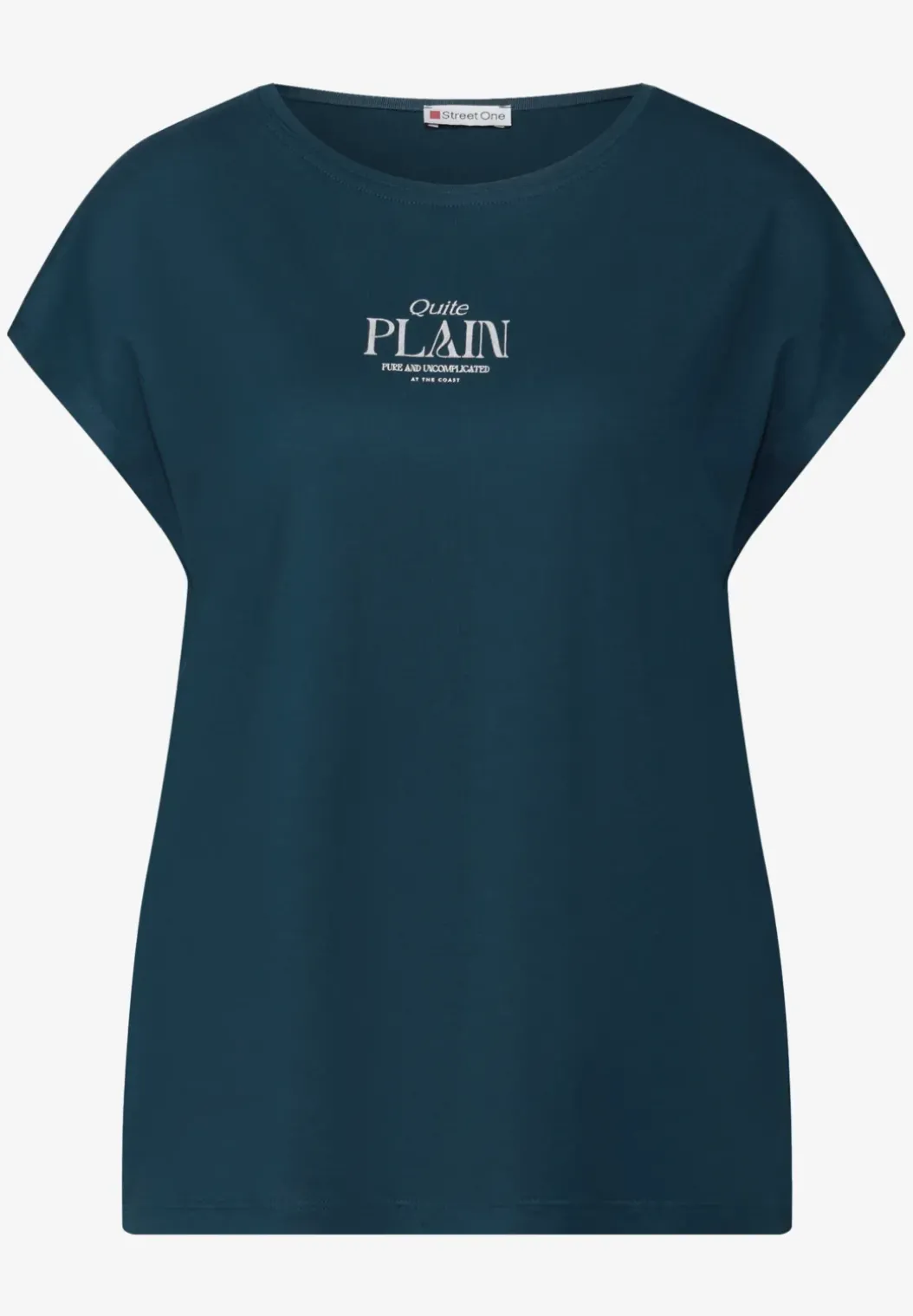 Basic shirt met tekst