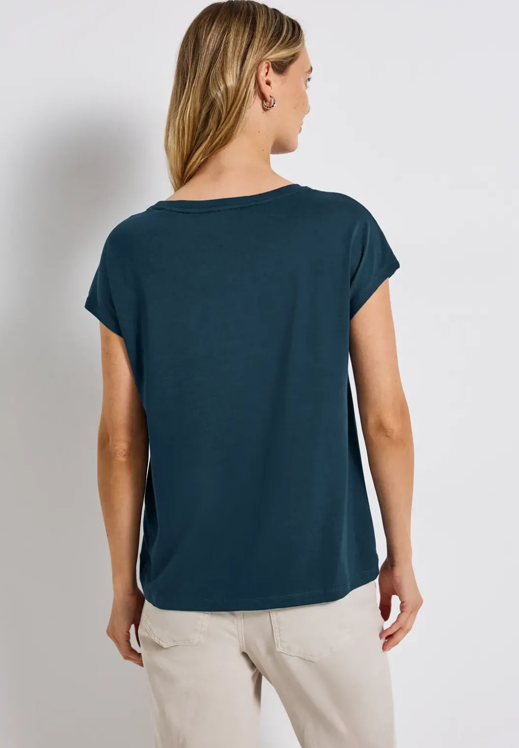 Basic shirt met tekst