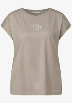 Basic shirt met tekst