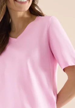 Basic Shirt met V-hals