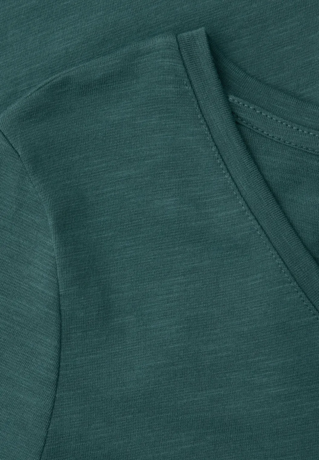 Basic Shirt met V-hals in effen kleur