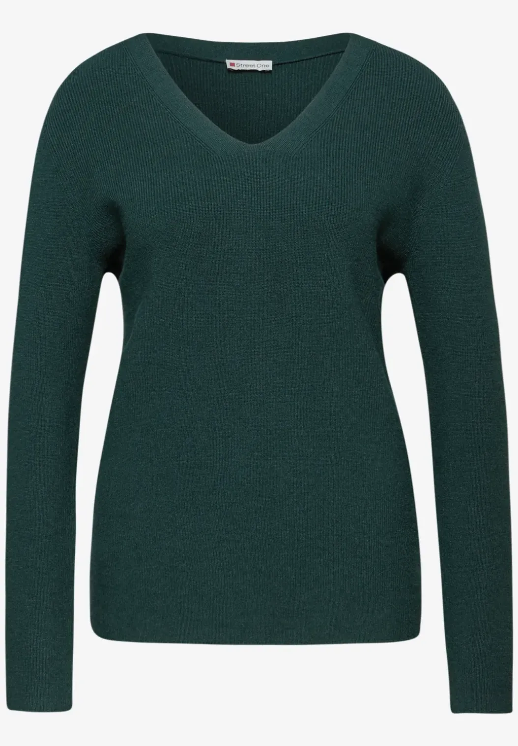 Basic trui met V-hals