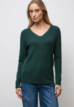 Basic trui met V-hals