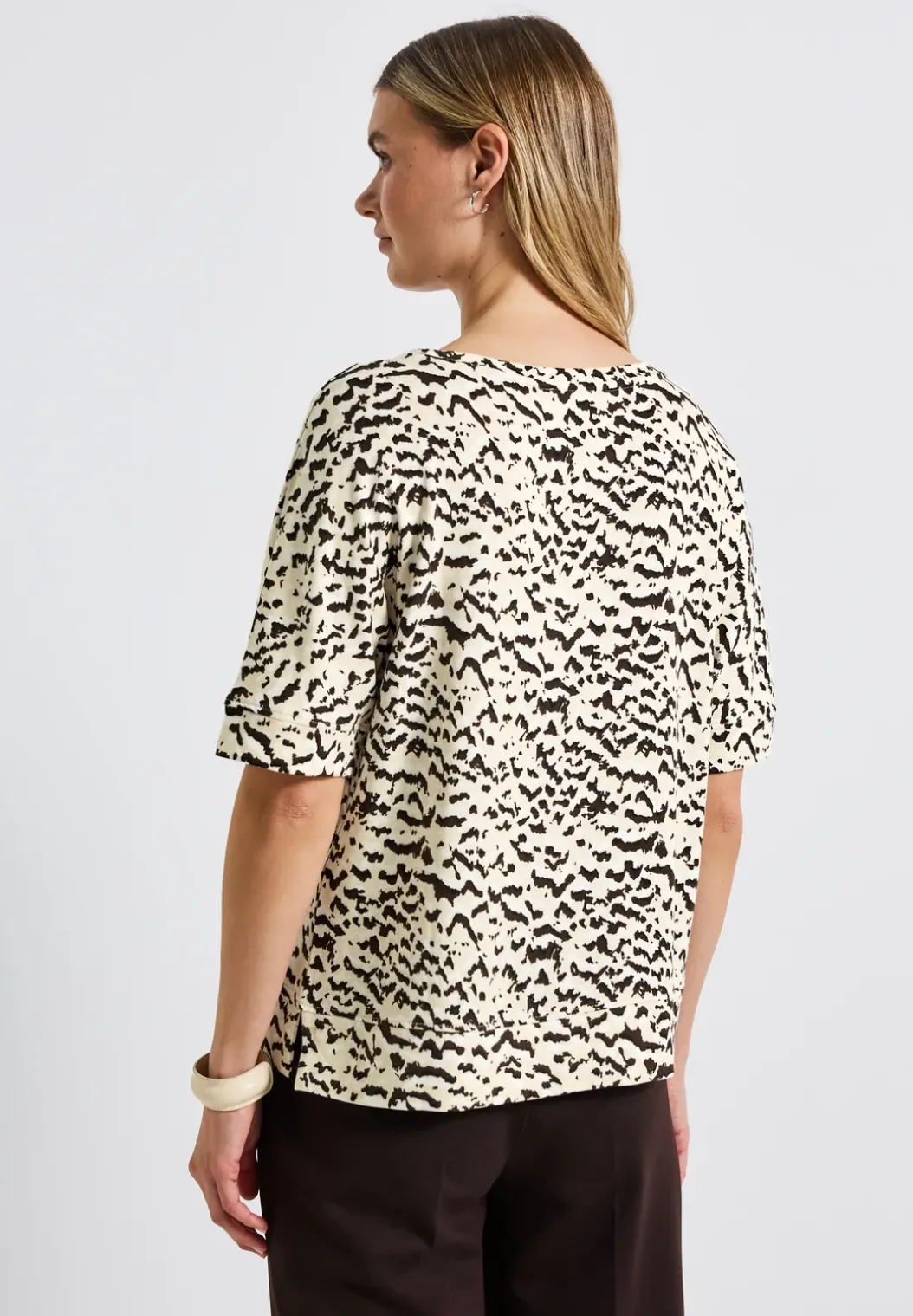 Batwing shirt met patroon