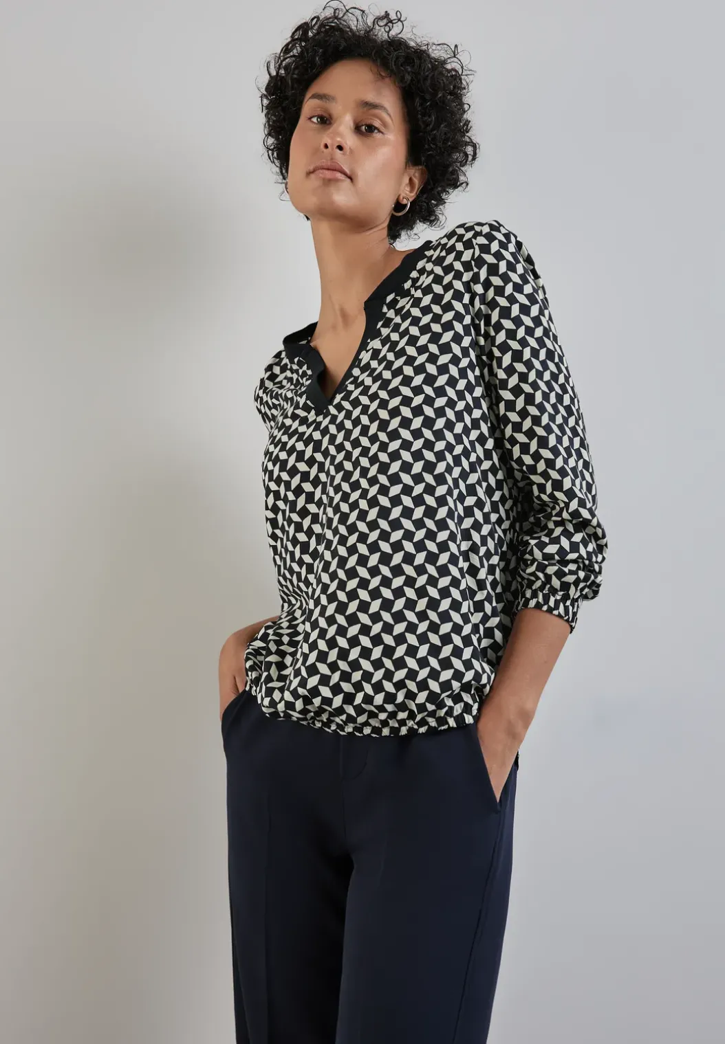 Bedrukte blouse