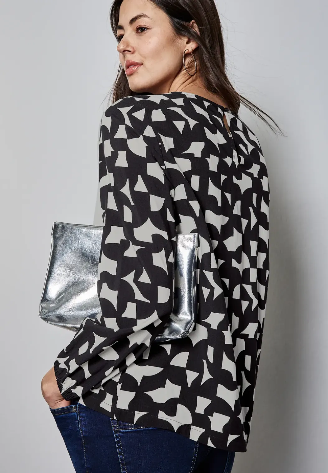 Bedrukte blouse