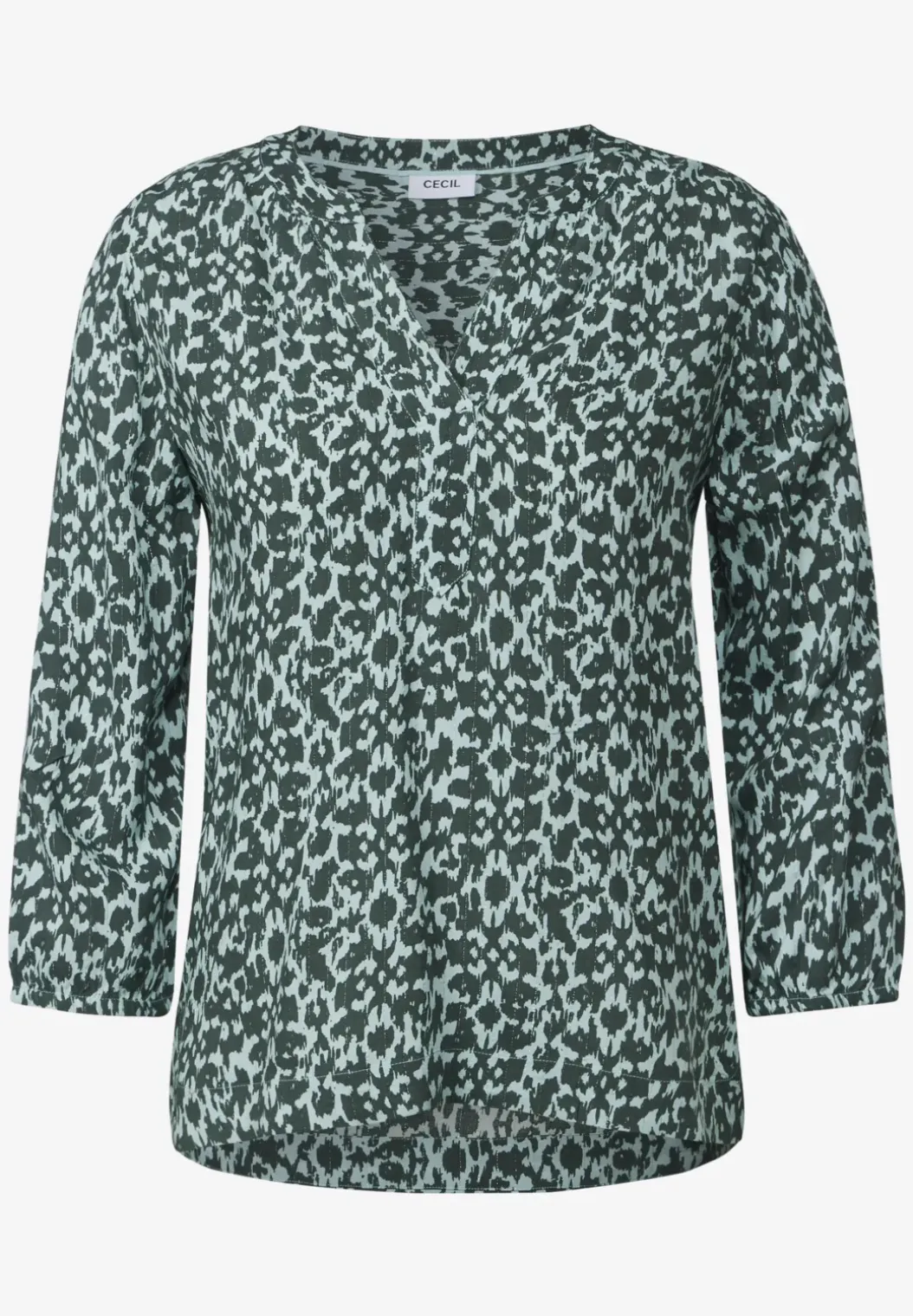 Bedrukte blouse met glitter