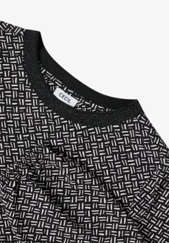 Bedrukte blouse met glitter