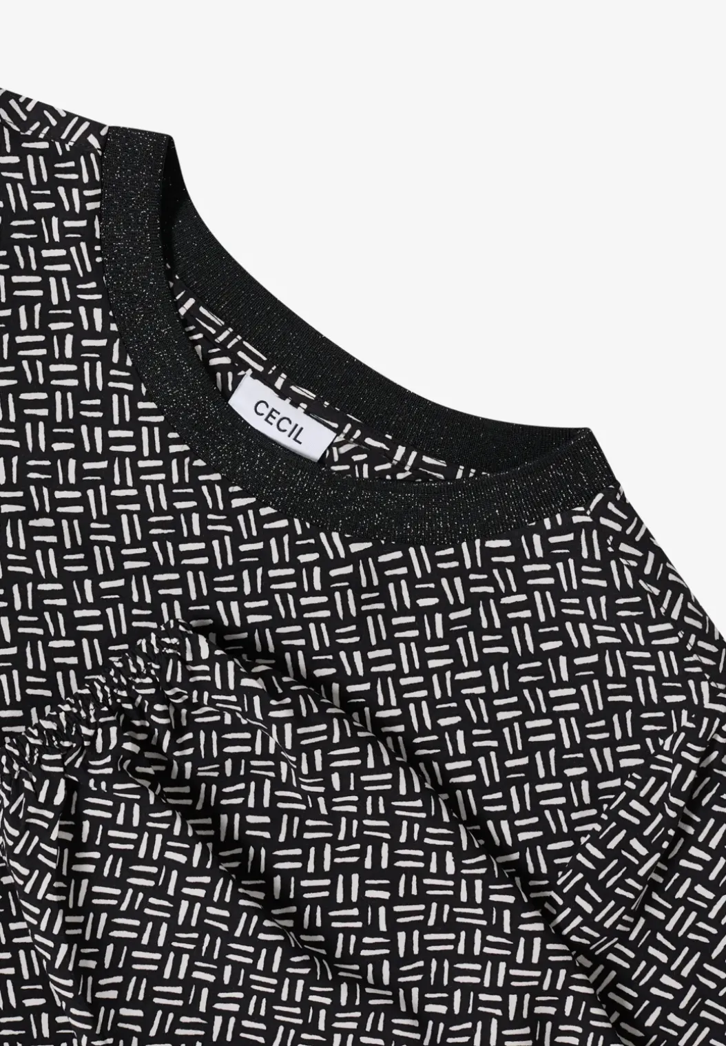 Bedrukte blouse met glitter