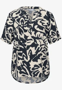 Bedrukte blouse met omslag