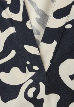 Bedrukte blouse met omslag