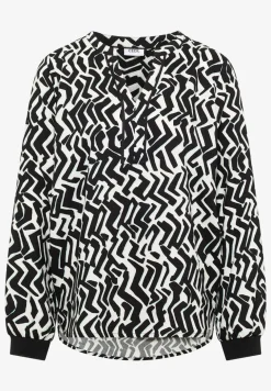 Bedrukte blouse met tape