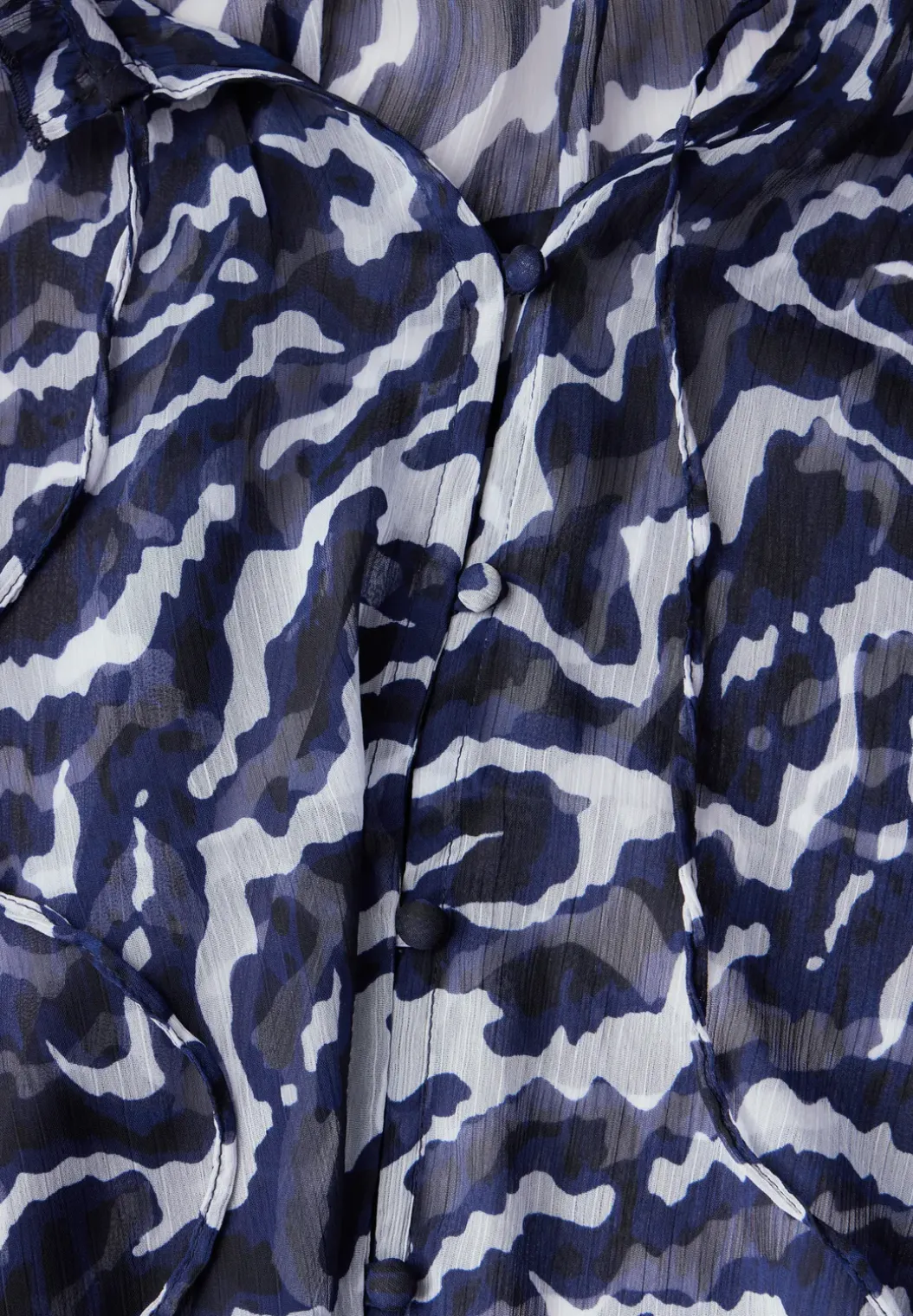 Bedrukte chiffon blouse