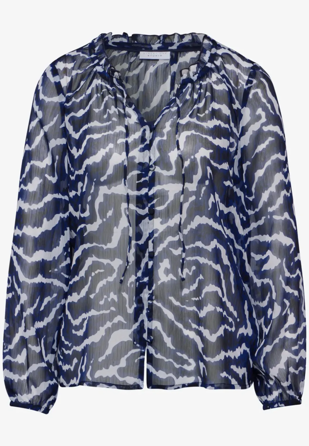 Bedrukte chiffon blouse