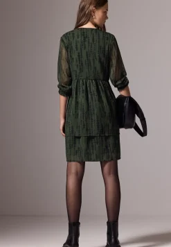 Bedrukte chiffon jurk