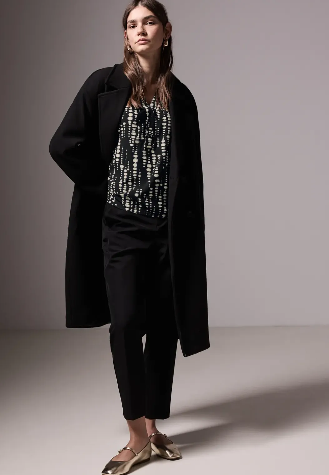 Bedrukte raglan blouse