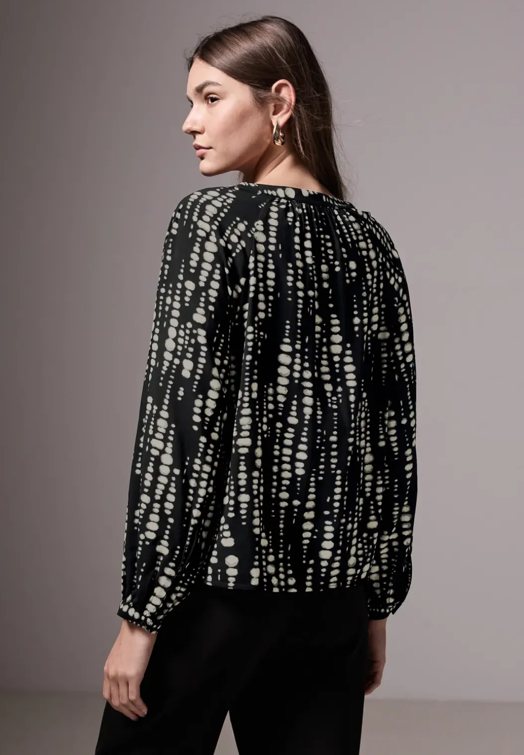 Bedrukte raglan blouse