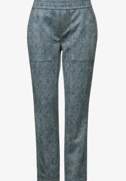 Bedrukte velours broek