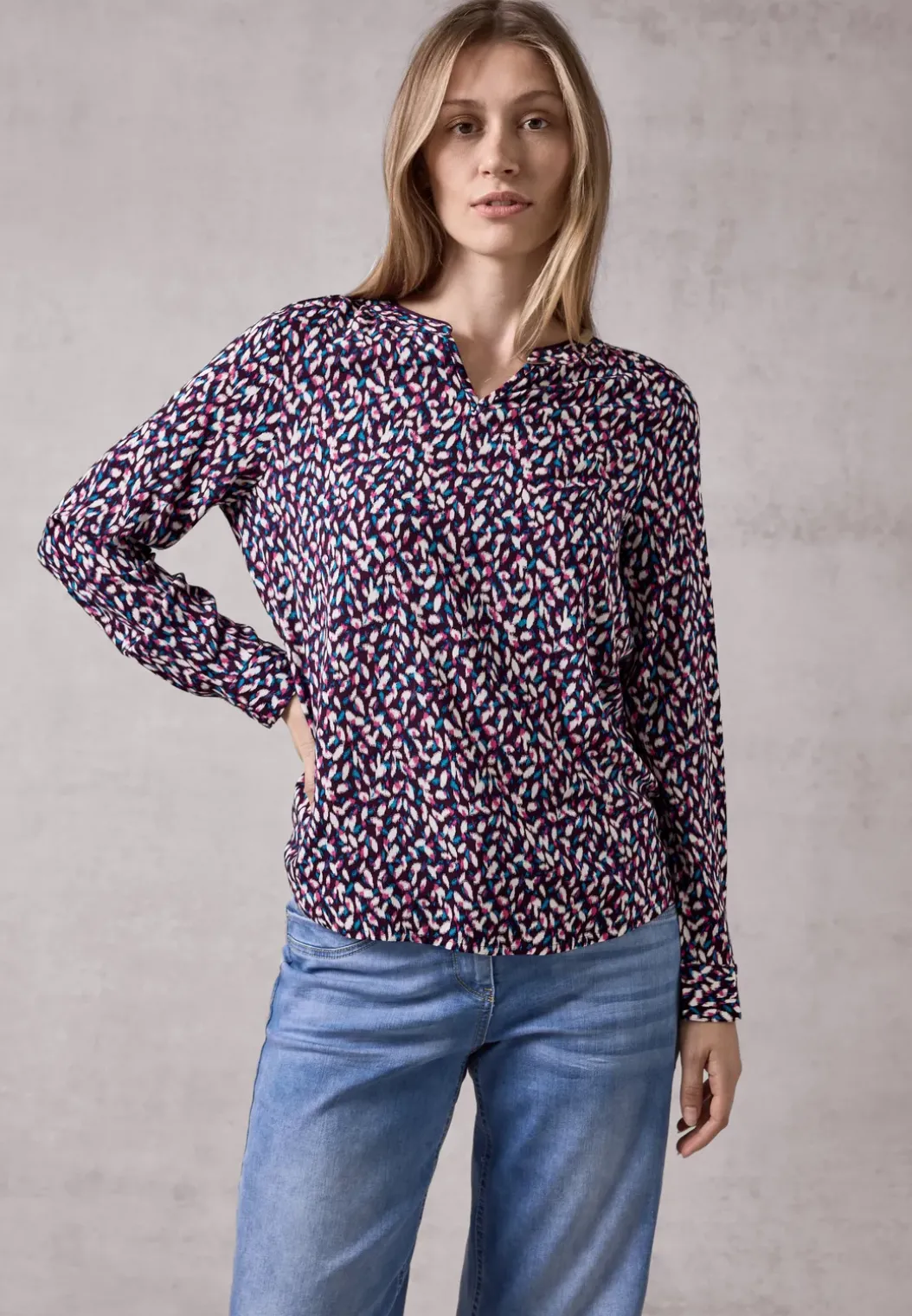 Bedrukte blouse