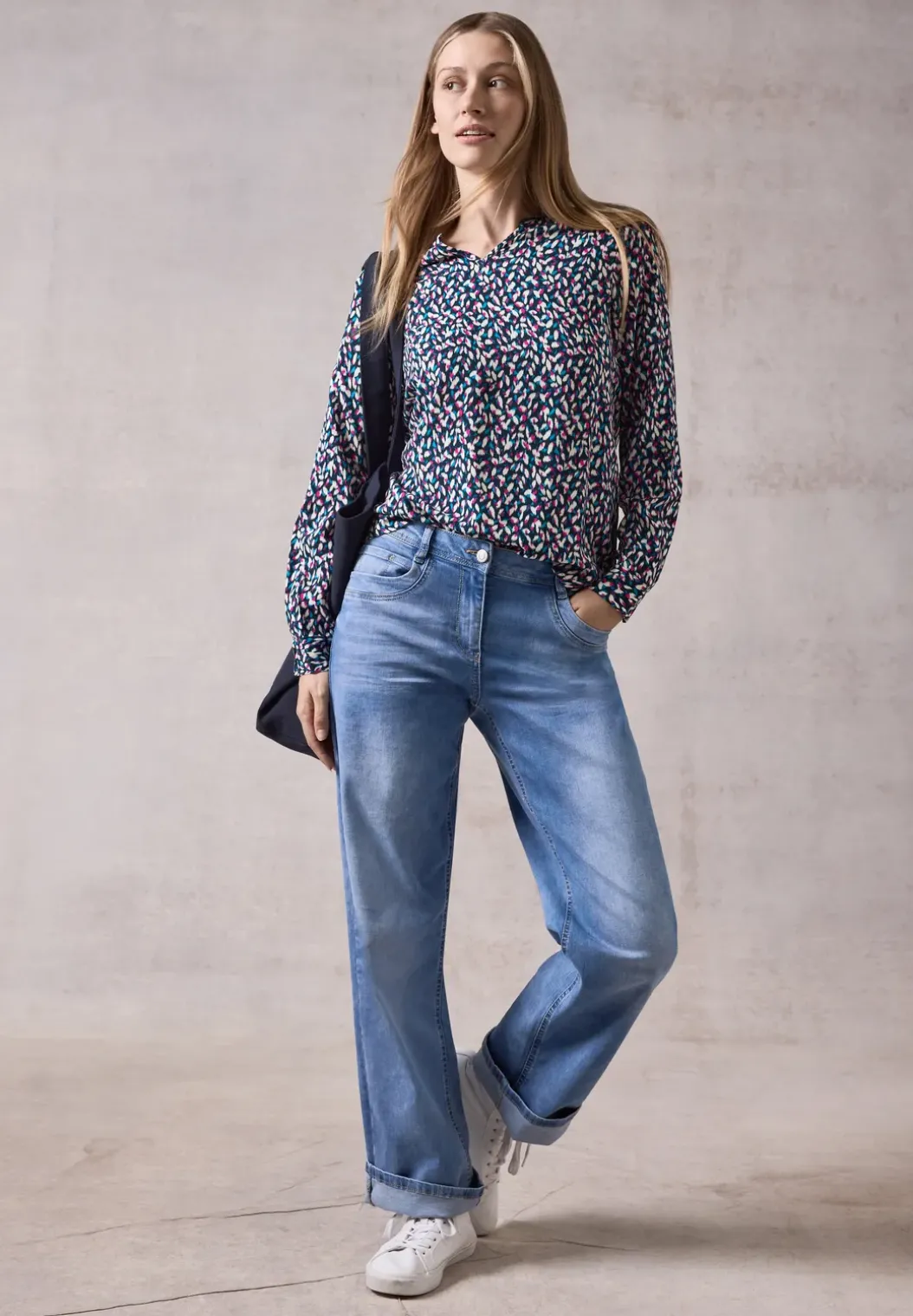 Bedrukte blouse