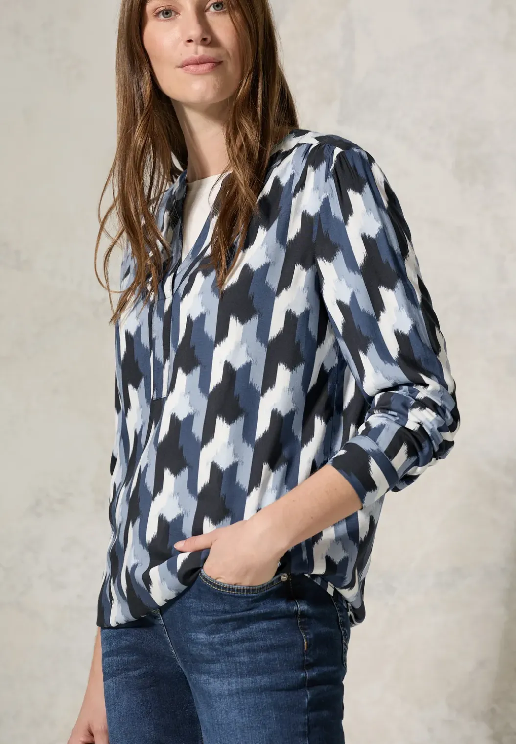 Bedrukte blouse