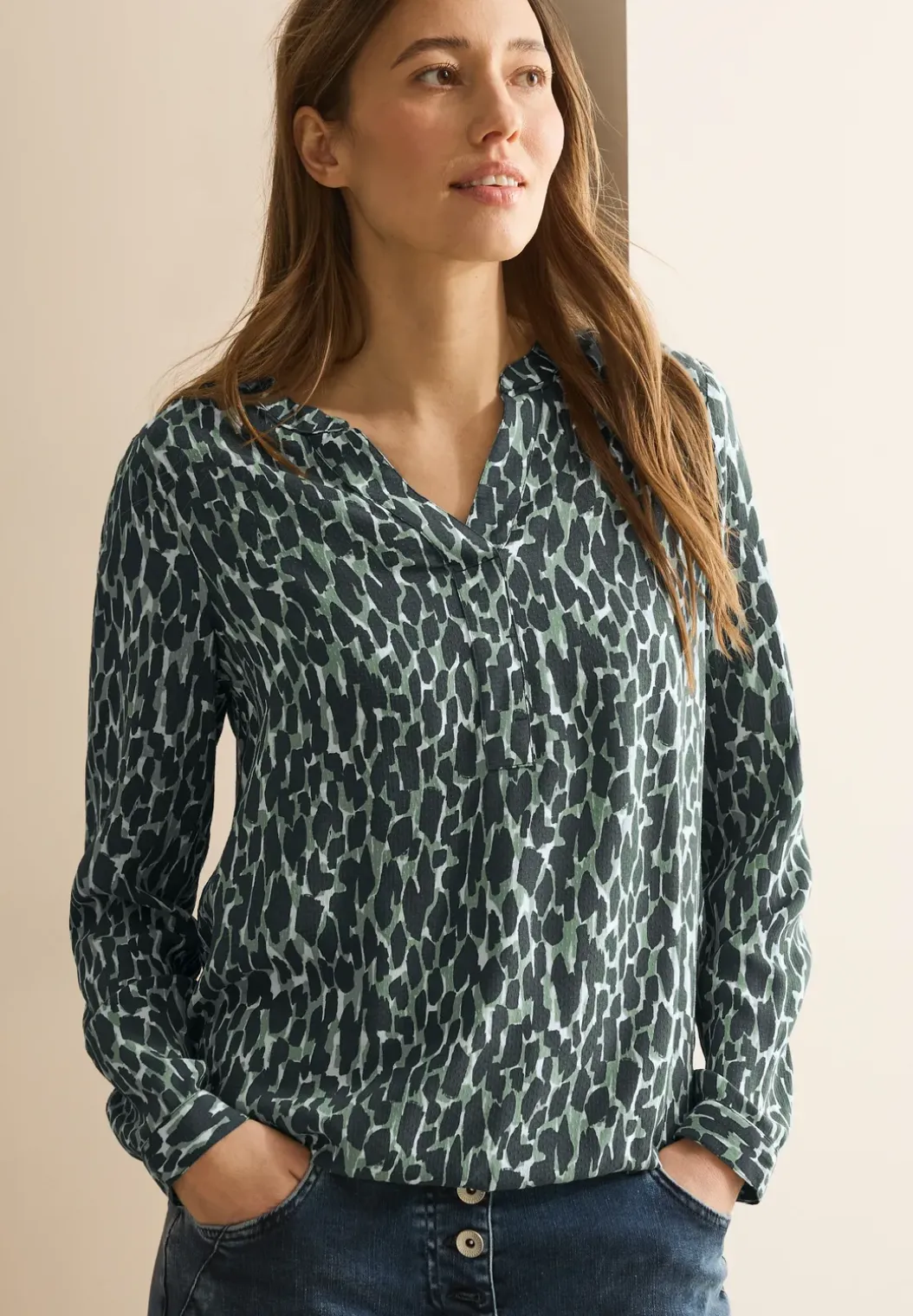 Bedrukte blouse