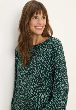 Bedrukte blouse met koord