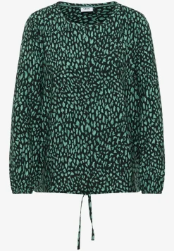Bedrukte blouse met koord