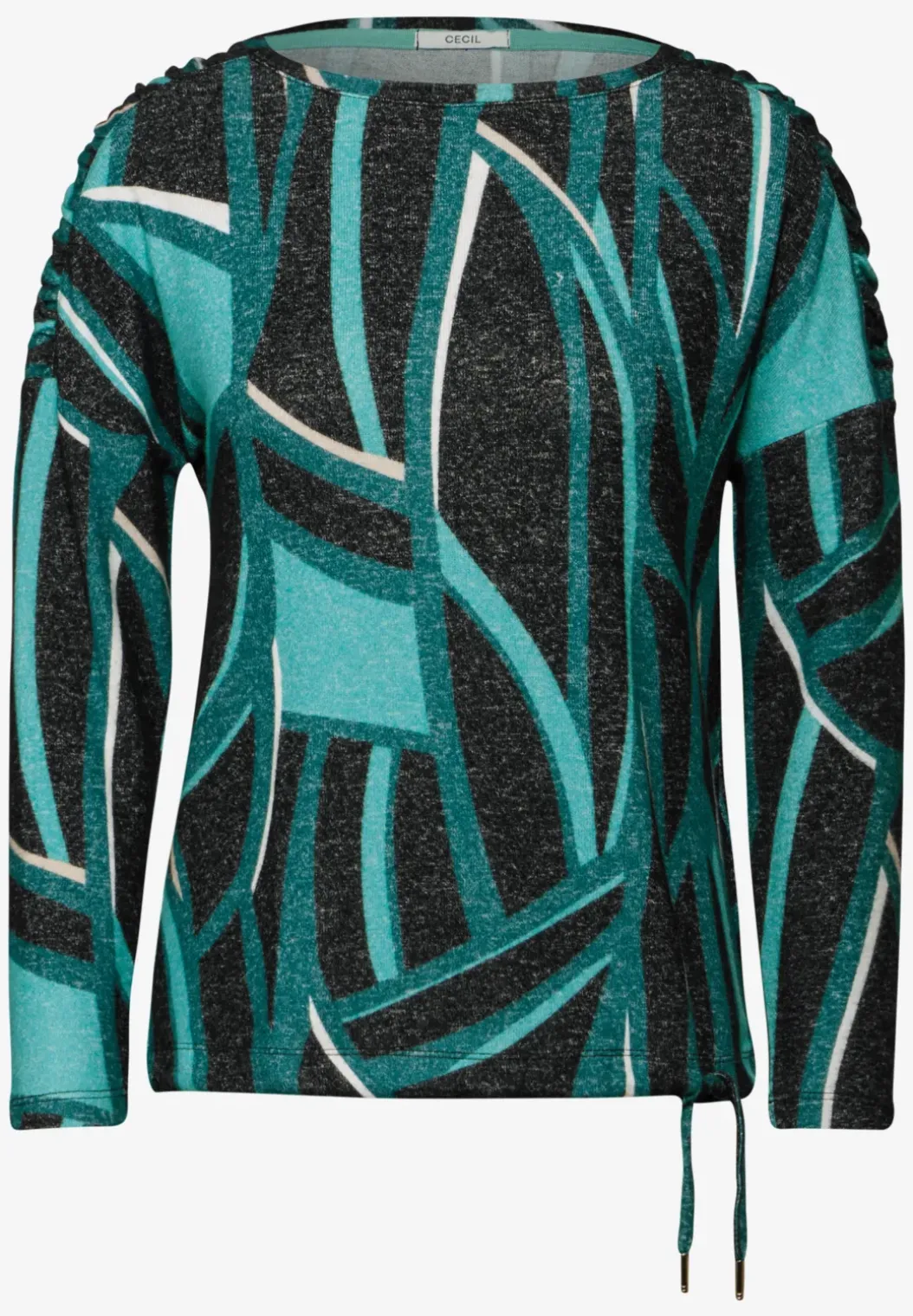 Bedrukt shirt met lange mouwen