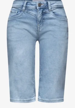 Bermuda met Slim Legs en omgeslagen detail