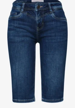 Bermuda met Slim Legs en omgeslagen detail