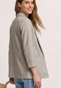 Blazer in een lang en open model