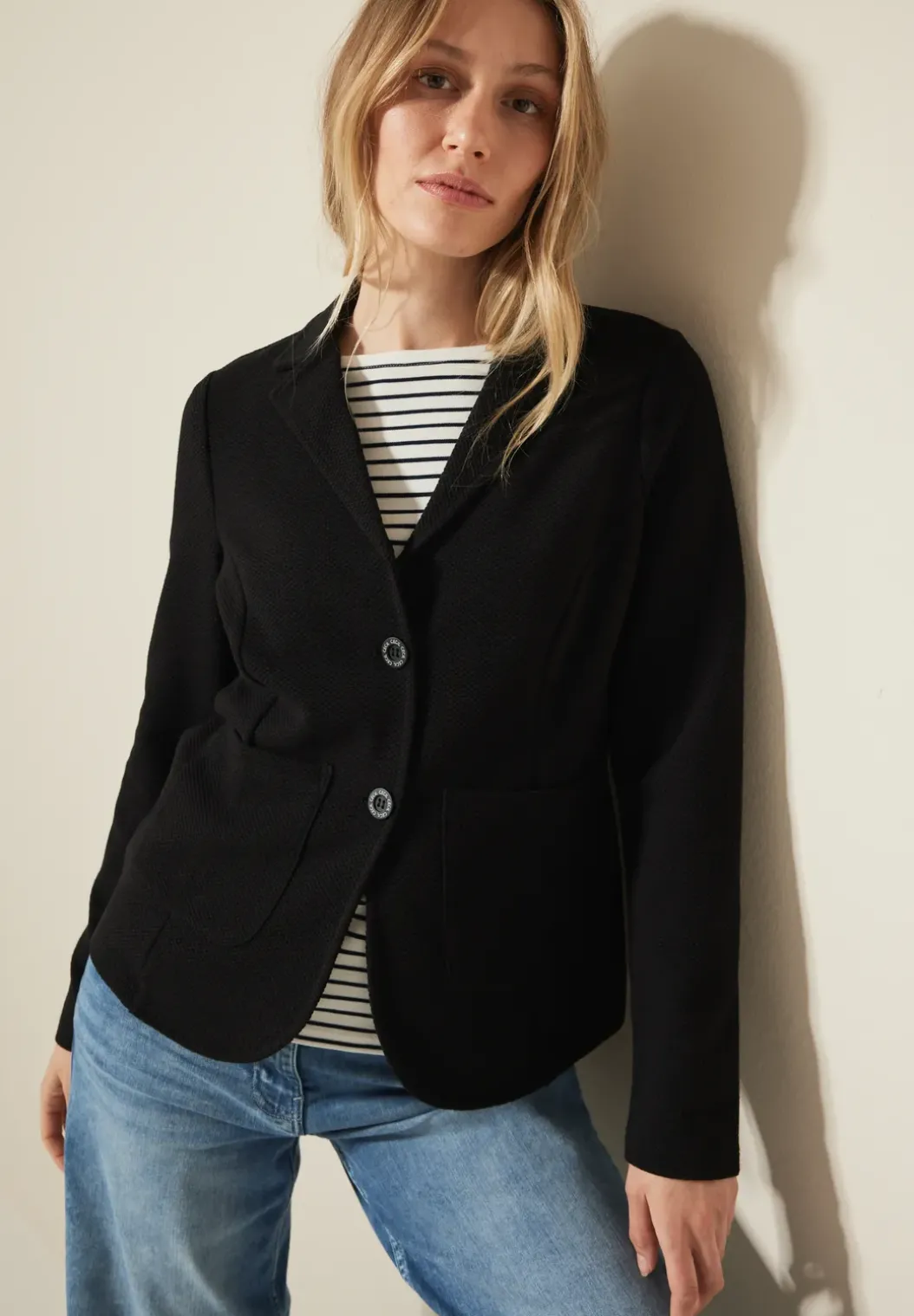Blazer met structuur